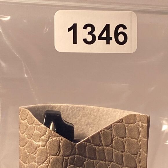 1346 Sunglasses Silver Frames Black Eyebrow Black Lens NWT - Picture 9 of 9